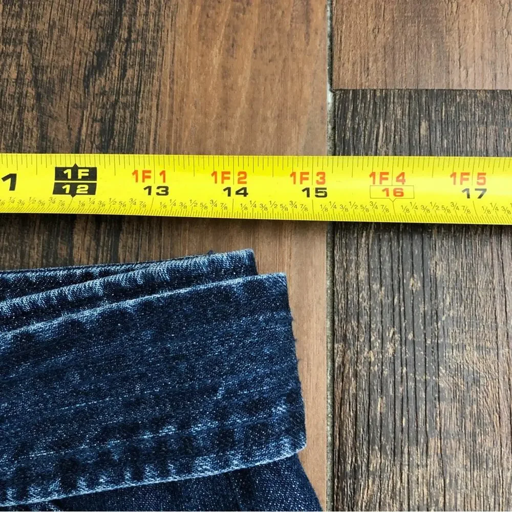 J Brand High Waisted Utility Jean Relaxed Tapered Leg Cargo Pocket Size 27 Blue